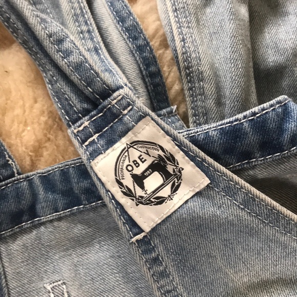Obey wide leg overalls - Picture 4 of 5
